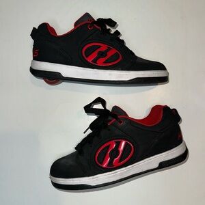 Heely’s (only worn a few times and clean!) Suede Black & Red